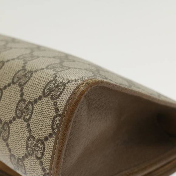 GUCCI GG Canvas Web Sherry Line Clutch Bag Beige Red Green 89 01 030 Auth 43905 - Picture 16 of 16